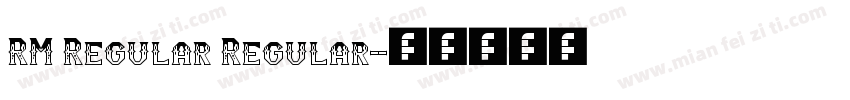 RM Regular Regular字体转换